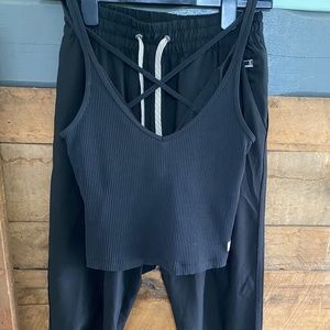 Black Vuori Tank & Joggers